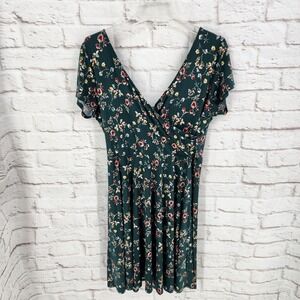 Kaileigh Cottage Floral Dress Boho Womens Size XXL Family Photo Spring Stretch